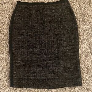MaxMara Black Tweed Pencil Skirt size 8